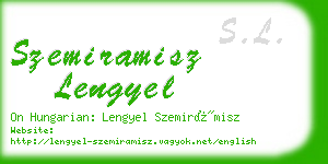 szemiramisz lengyel business card